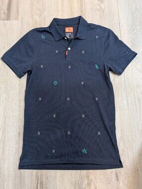 Nike Dri‑Fit Men’s Golf Polo Shirt Navy Blue Athletic Performance SP CH